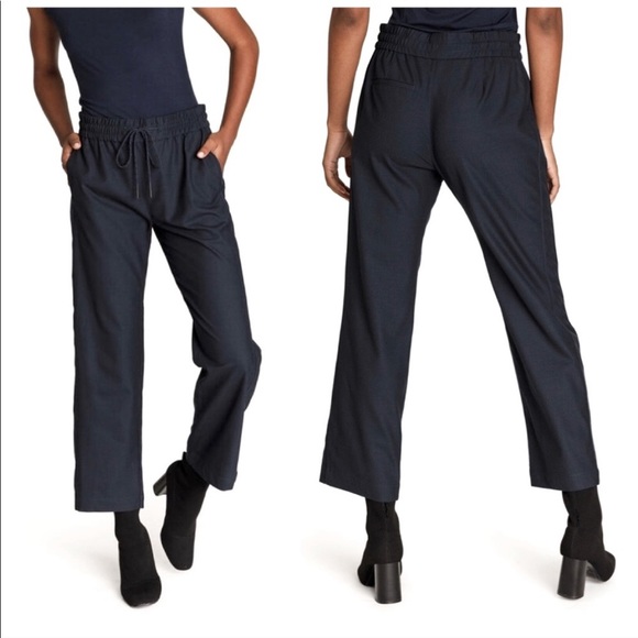 Kit and Ace Pants - Kit and Ace High Rise Wool Cashmere Pants Trousers